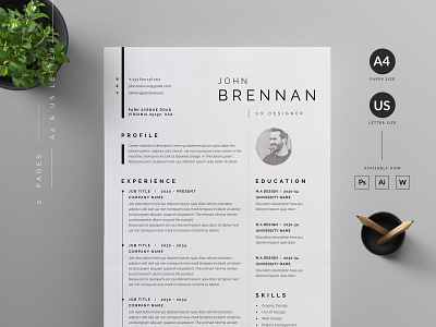 Resume/CV cover letter cover letter template creative curricular vitae cv design cv template designer resume die microsoft word minimal modern ms word professional resume resume bundle resume design resume template us letter vector word