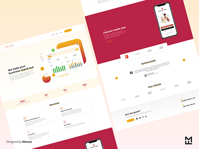 LITPEAKS Software house landing page branding interaction design interface ui ui ux ui design uidesign uiux user interface uxdesign