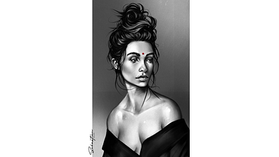 Bindu [ बिंदु ] digital digitalart drawing illustration india portrait sketch sketching woman