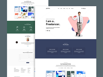 Portfolio Web Landing page brand design minimal modern person personal brand personal branding personal project portfolio design portfolio site portfolio website trend 2020 ui uiux web website