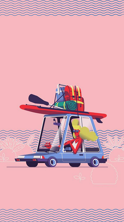 Traveling Addict design graphics icon illustration logo minimal motion art motion design vector