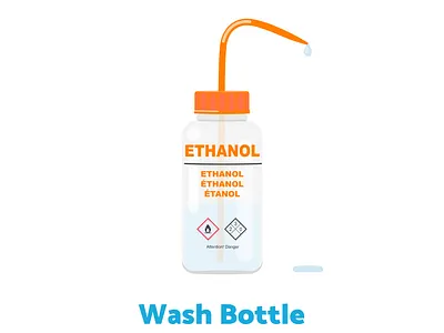 Week15 - Wash bottle biology flat illustration illustration lab sciart scicomm science vector