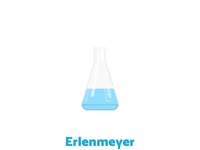 Week17 - Erlenmeyer flat illustration illustration lab sciart science vector