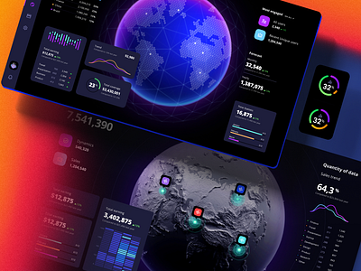 Orion UI kit - Charts templates & infographics in Figma no code