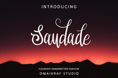 Saudade | Natural Flourishy Fonts crafty fonts free fonts handmade handwritten fonts logo ready to print scripts fonts unique