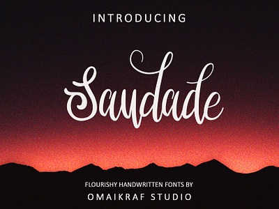 Saudade | Natural Flourishy Fonts crafty fonts free fonts handmade handwritten fonts logo ready to print scripts fonts unique