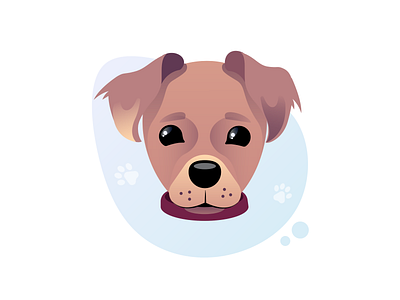 Rudy blob cute dog design dog dog illustration doggy golden golden retriever illustration paw print pup puppy