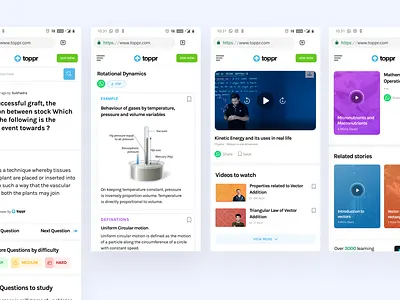 Toppr Answr answers edtech learning mweb pwa questions website