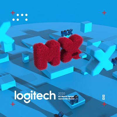 Logitech MX Master 3d art branding design identity branding identity designer identitydesign keyshot logitech product design rebound render solidworks