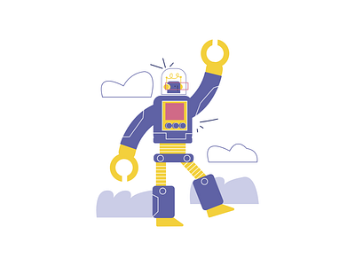 Robot design drawing illustration ilustrator vector vectorart