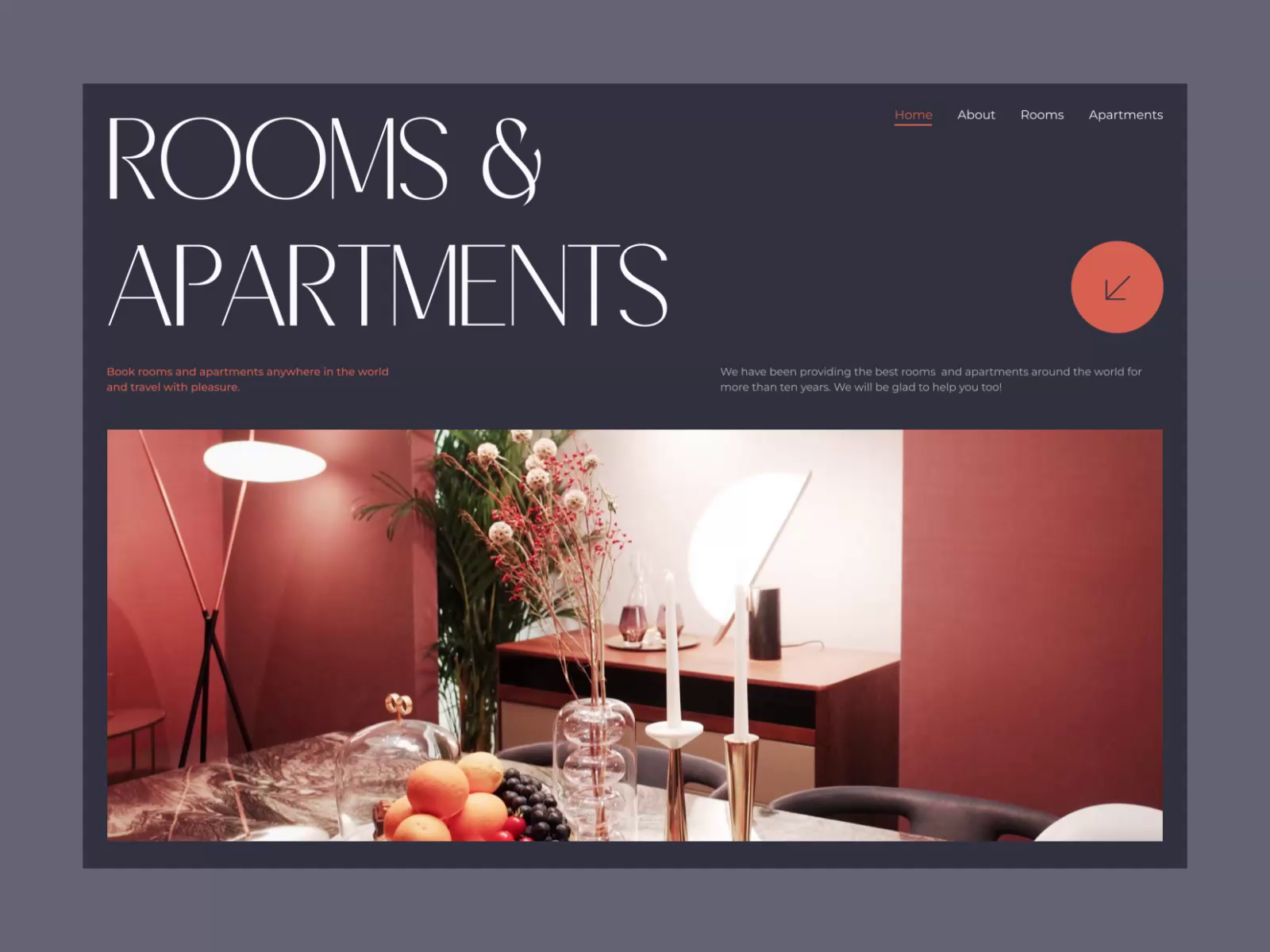 Apartment Booking site by Dmitry Lauretsky for Ronas IT UI/UX Team