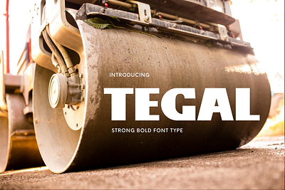 Tegal | Strong Bold Font Type bold branding fonts heavy sans serif