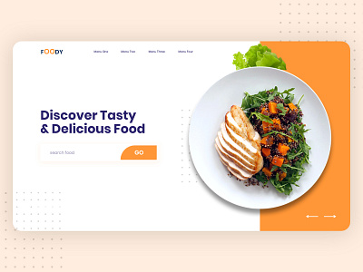 Foody Landing Page adobe xd alifemu food food app food landing page food web template foody landing page landing page modern landing page restaurant booking ui ui design web template