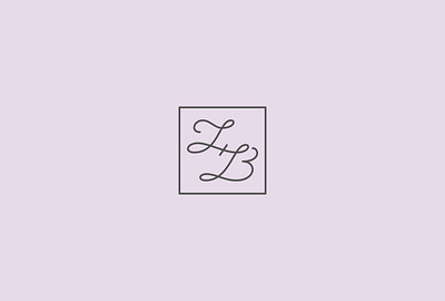 L + B lettering logo monogram