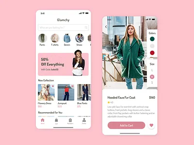 Fashion App Design app app design design fashion minimal typography ui ui design uidesign uiux