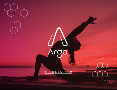 Argo Fitness app branding design illustration logo web