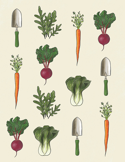 Pots & Plots boston digital illustration edible editorial food foodillustration garden gardening illustration illustration digital ipad magazine procreate procreateapp vegetables veggies