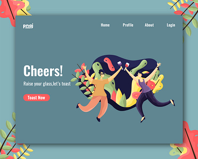 Cheers! agency app design designs graphicdesign illustration illustrations ui uiux web web design website