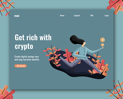 Cryptocurrency illustration agency app crypto cryptocurrency graphic design graphicdesign illustration illustrations landingpage money ui uiux web website