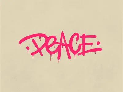 Peace ✌️ custom graffiti handlettering handmade lettering peace type typeface typography