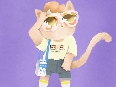 Trendy cat cat