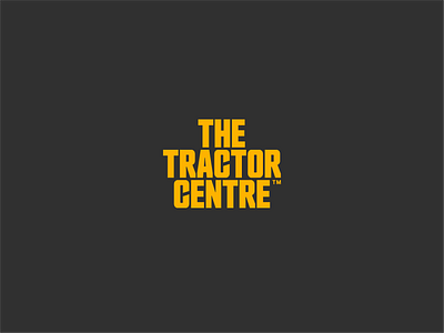 THE TRACTOR CENTRE agriculture brand identity concept logo