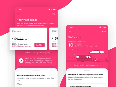 Jerry - Final Prices app dashboard design interface ui ux web