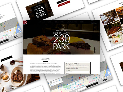 Bobby Van's 230 Park - Website UI Design design graphic design logo ui ux