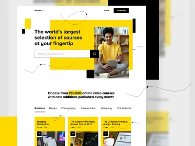 Day 28 of 30 - eLearning Landing Page elearning elearning courses landing page landing page design web design website website design