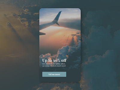 Daily UI:: 036 - Special Offer dailyui design mobile travel ui