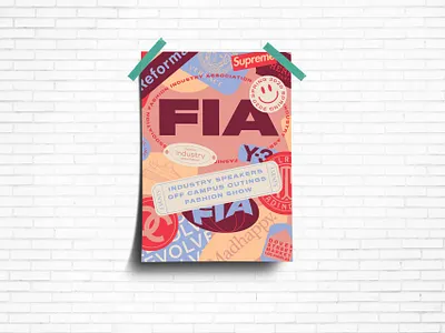 fashion industry association poster branding branding and identity branding concept branding design design fashion illustration logo poster poster design posters print print design stickers