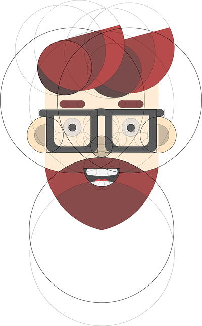 Golden ratio curves character face goldenratio inkscape vectors