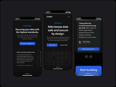 Security Landing Page crm dark dark mode landing page lp security page website