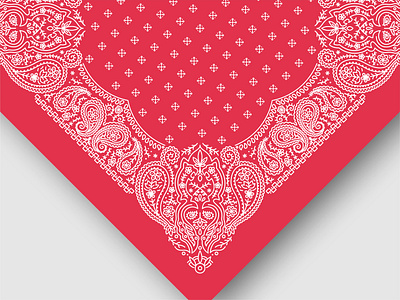 Bandana Paisley Ornament Pattern with Kujang bandana bandanna batik cloth design fabric kujang ornament paisley pattern west java
