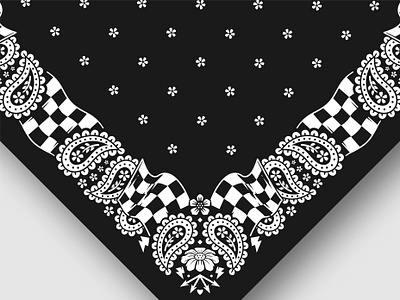 Bandana paisley ornament pattern summer with race flag bandana bandanna batik fabric fabric pattern flowers ornament paisley pattern race flag summer