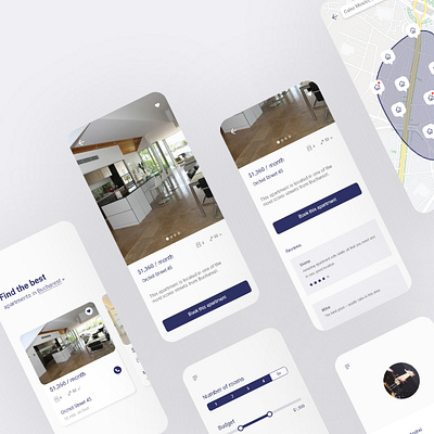 Homes Rental App apartments app bucharest mobile mobile app mobile design mobile ui rental rental app renting romania romanian ui uidesign uiux