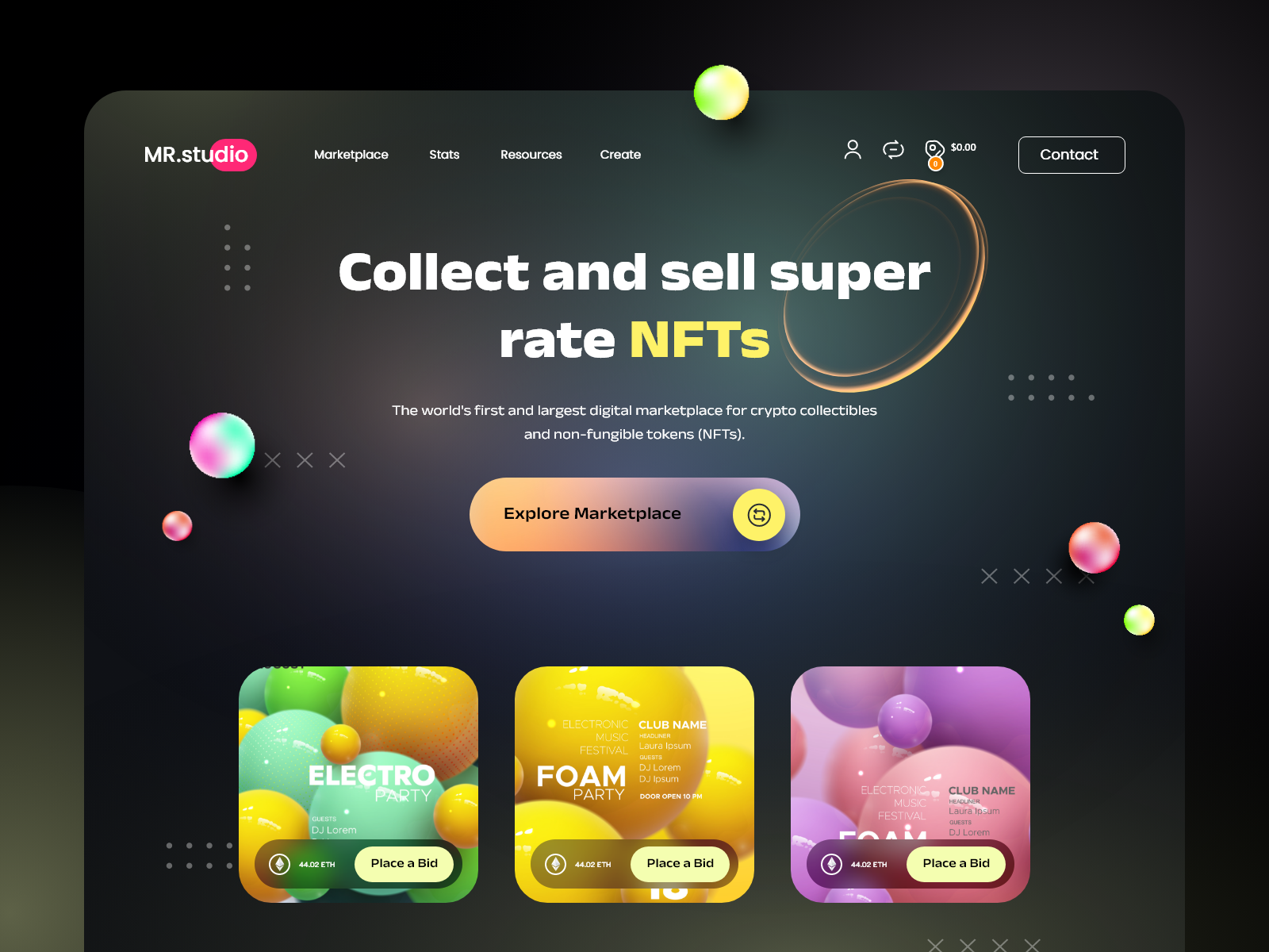 NFTs website design by Masud Rana on Dribbble