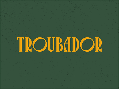 Troubador art artists branding design identity letter logo logo design logotype music music label quirky sound typography