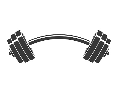 Dumbbell art athletic badge brand branding design draw dumbell emblem fitness graphic gym logo minimal print sketch sport vector vintage