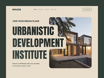 SPACES Website redesign concept. 2022 building clean company creative design home page interface landing page portfolio property mamagement property website real estate realtor residence sanjid ui uiux ux website