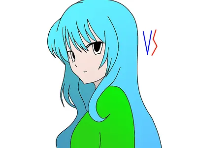 Random Anime-style Girl abstract animation anime girl girl character vahin sharma