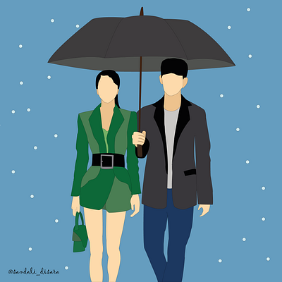 Snowy day illustrator kdrama ko moon young moon gang tae