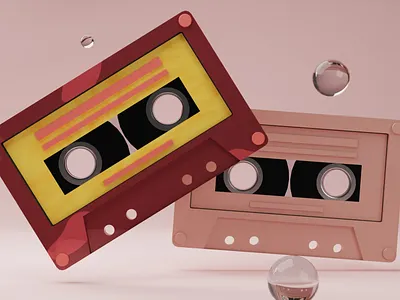 Mixtapes and Memory lanes 3d 3d art b3d blender blender3d blender3dart blendercycles c4d cinema4d classic colour colours design designer memory mixtape neat pixel retro vintage
