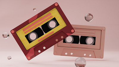 Mixtapes and Memory lanes 3d 3d art b3d blender blender3d blender3dart blendercycles c4d cinema4d classic colour colours design designer memory mixtape neat pixel retro vintage