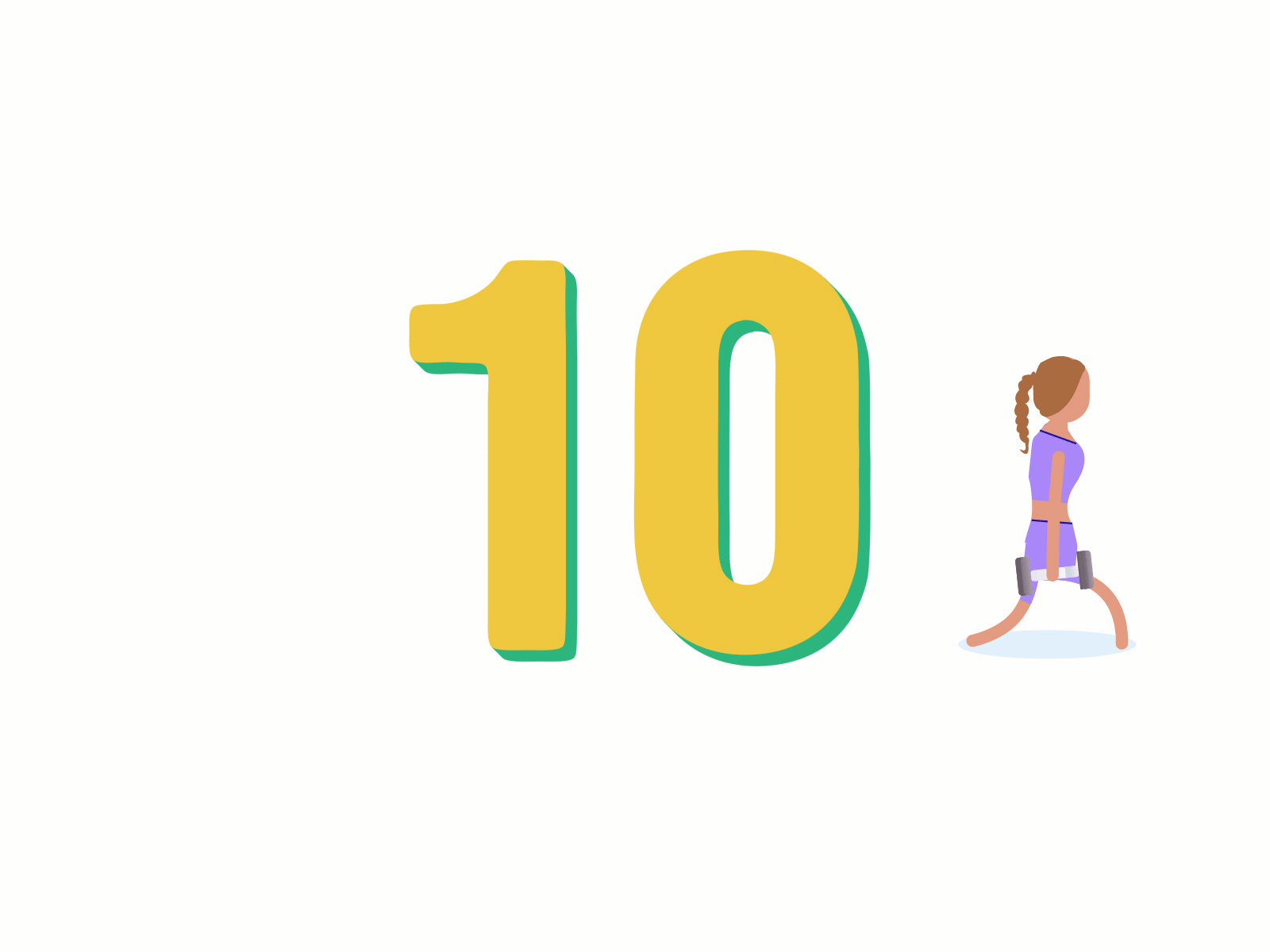 Countdown with logo animations animation character character animation characters countdown flat illustration logo logo animation logotype motion people transitions