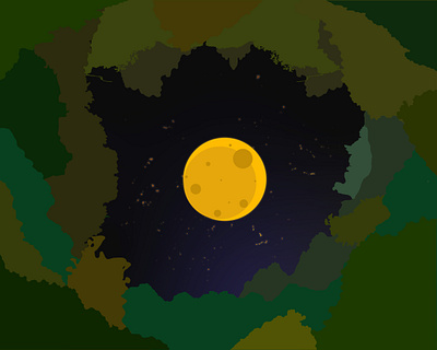 Full moon night background color design draw graphicdesign illustration moon wallpaper