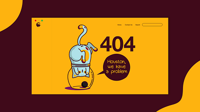 Daily UI Challenge: 404 Page (Day 08) art daily 100 challenge dailyui dailyuichallenge design ui ui ux uidesign ux website