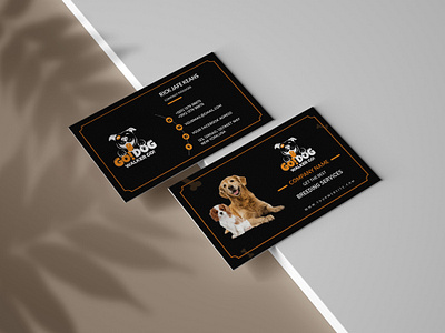 Dog Breeding company business card design animation branding brochure design illustration logodesign social media banner typography vector website