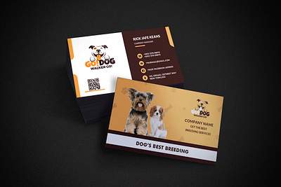 Dog Breeding company business card design animation branding brochure design flyer illustration logodesign social media banner typography vector