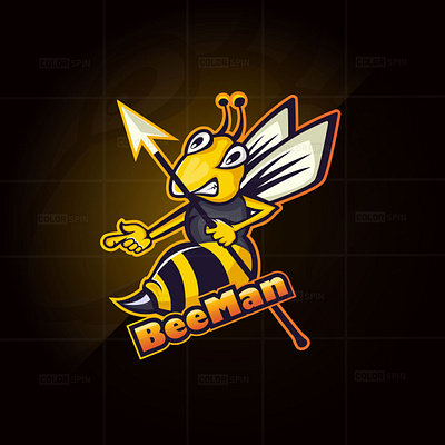 Bee Mascot Logo bee branding esportlogo honeybee icon logo mascot logo typography vector